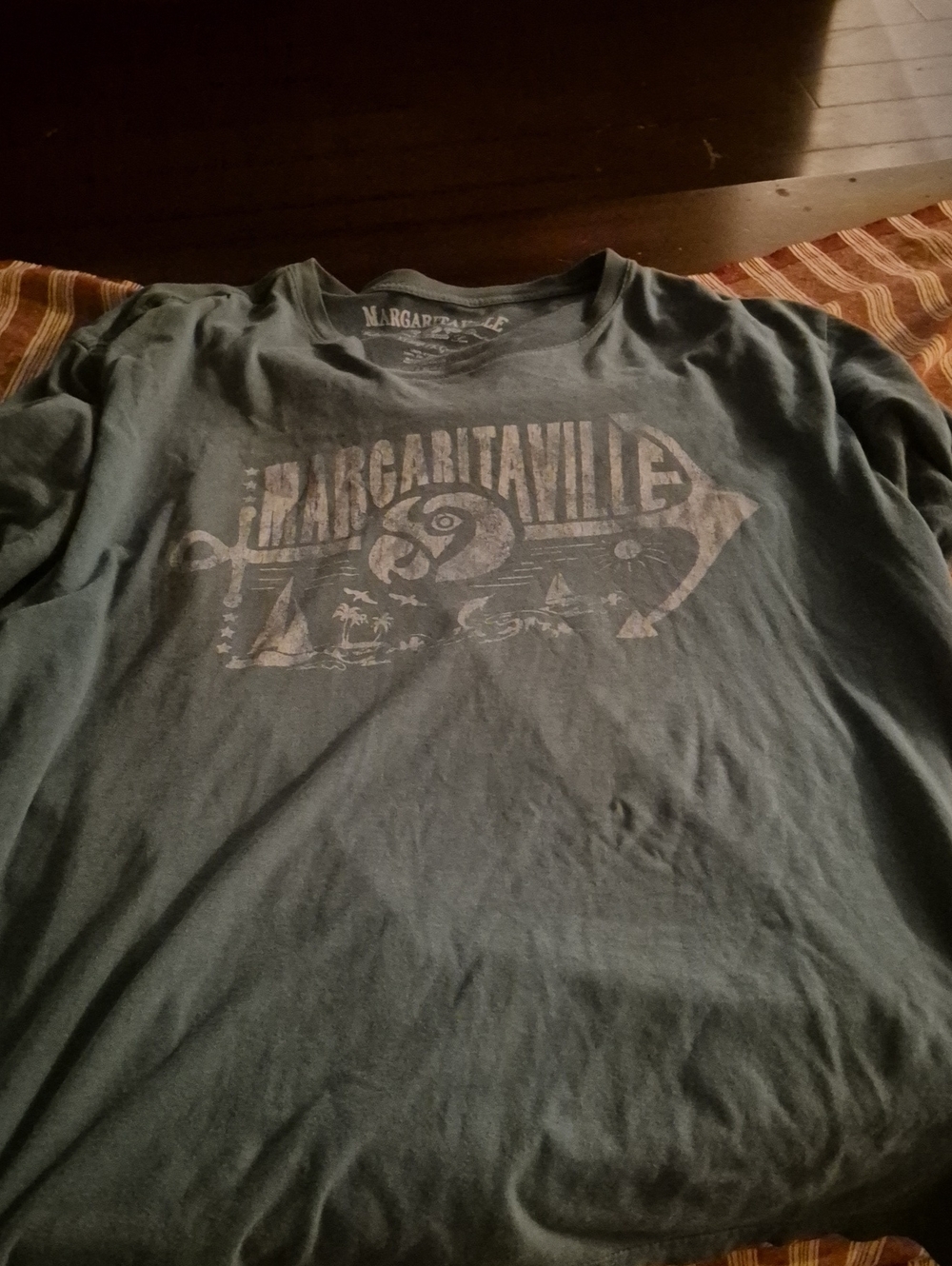 Margaritaville Men’s Graphic T-Shirt — Slate Green Xl